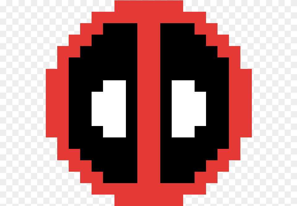 Stamp Deadpool Logo Pixel Art, First Aid, Electronics, Hardware, Sign Free Png