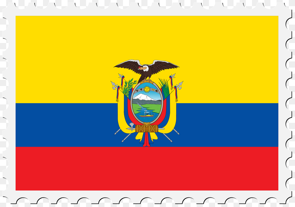 Stamp Ecuador Flag Clipart, Animal, Bird, Postage Stamp Free Png