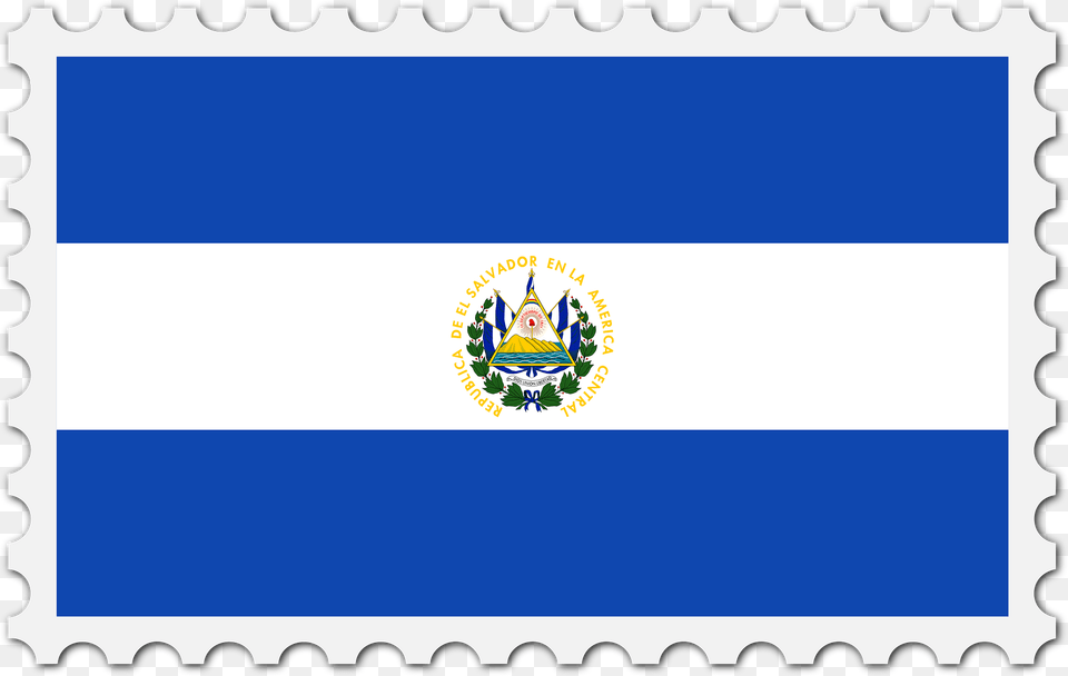 Stamp El Salvador Flag Clipart Free Png