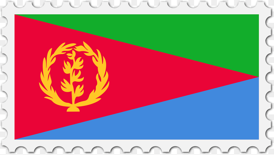 Stamp Eritrea Flag Clipart, Postage Stamp Free Png