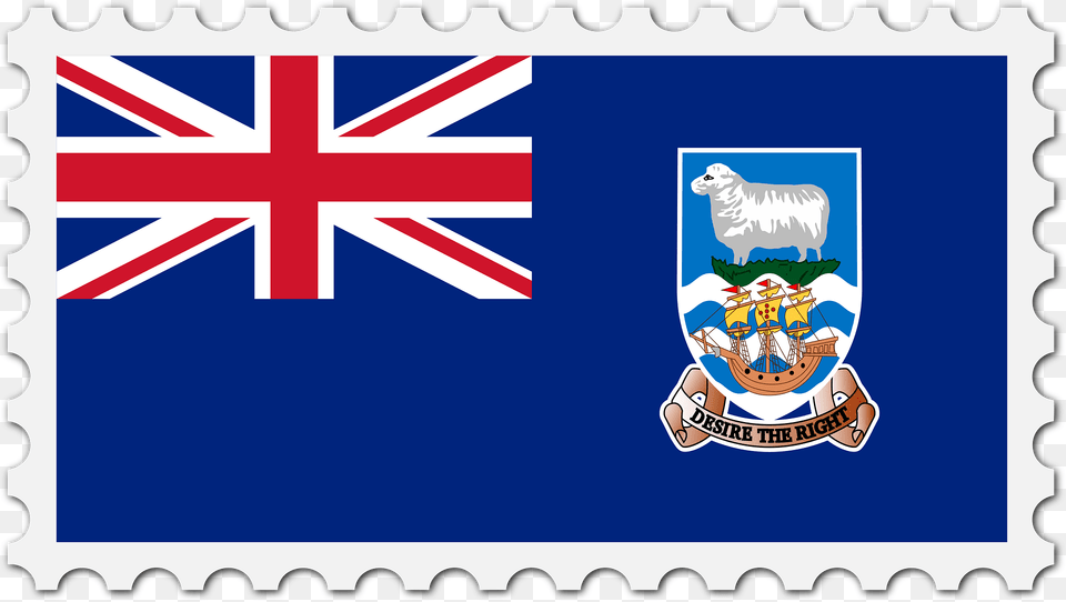 Stamp Falkland Islands Flag Clipart, Postage Stamp Free Png