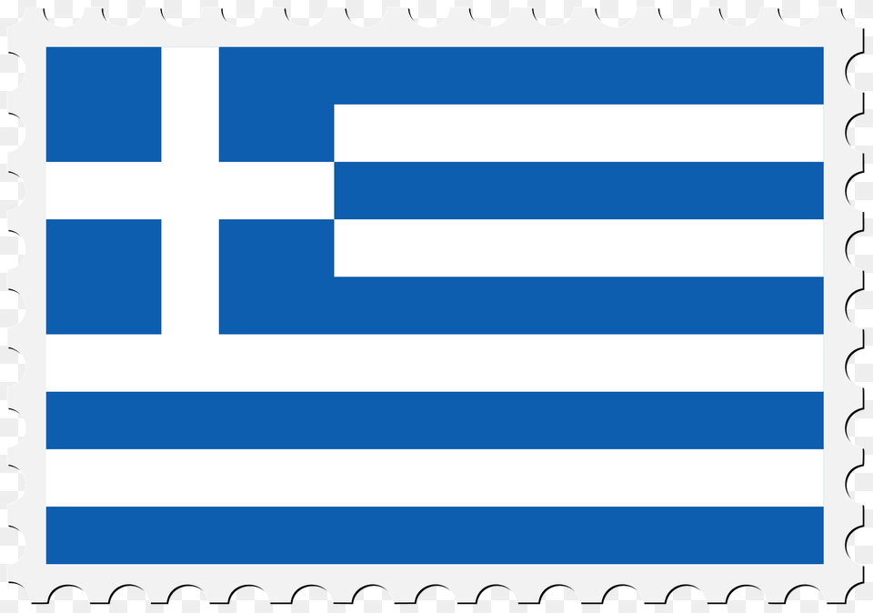 Stamp Greece Flag Clipart, Postage Stamp Png