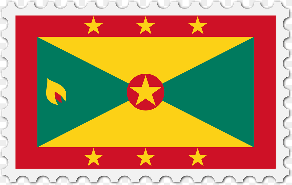 Stamp Grenada Flag Clipart, Symbol Free Transparent Png