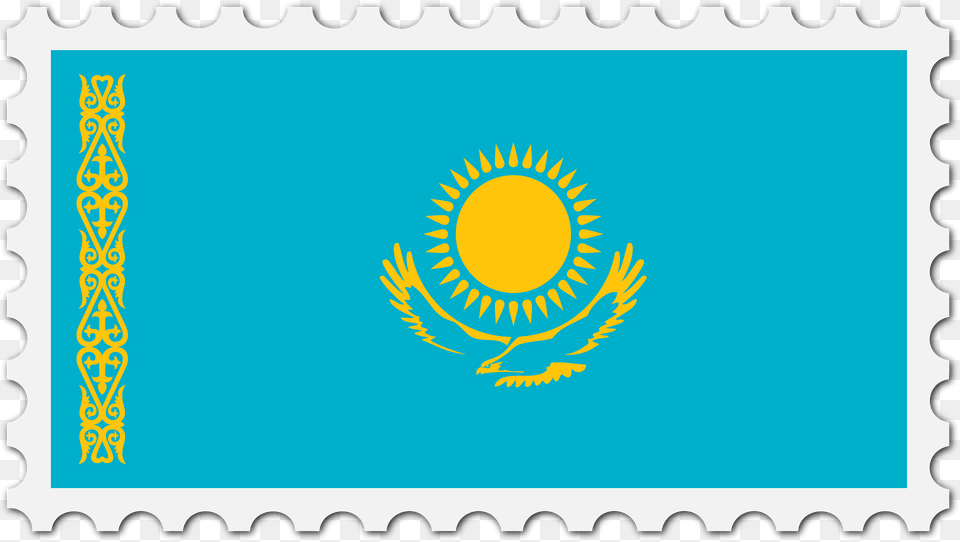 Stamp Kazakhstan Flag Clipart, Pattern, Postage Stamp Png Image