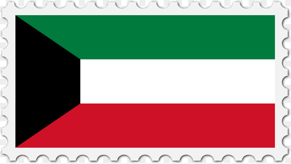 Stamp Kuwait Flag Clipart, Postage Stamp Png Image