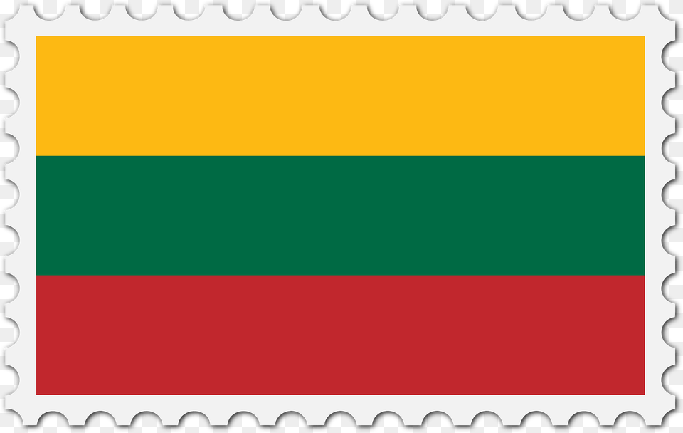 Stamp Lithuania Flag Clipart, Postage Stamp Free Png