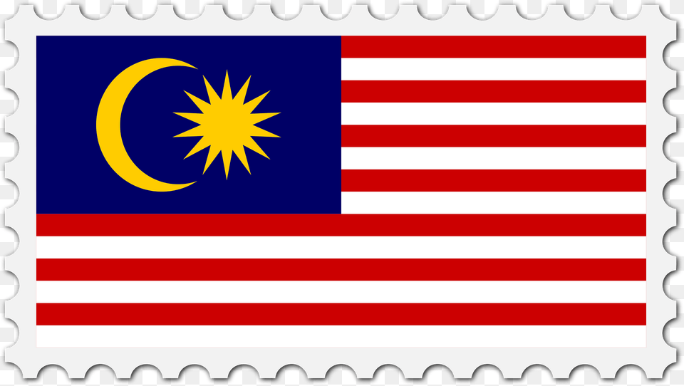 Stamp Malaysia Flag Clipart, Malaysia Flag Free Transparent Png