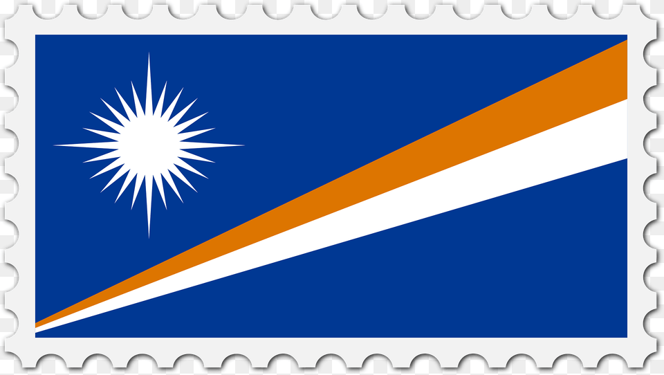 Stamp Marshall Islands Flag Clipart, Postage Stamp Png Image