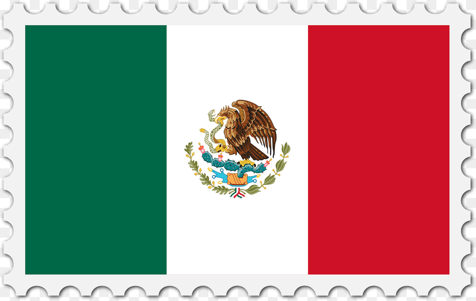 Stamp Mexico Flag Clipart, Animal, Bird Png