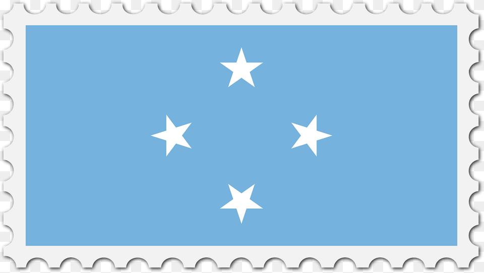 Stamp Micronesia Flag Clipart, Star Symbol, Symbol, Outdoors, Nature Free Png