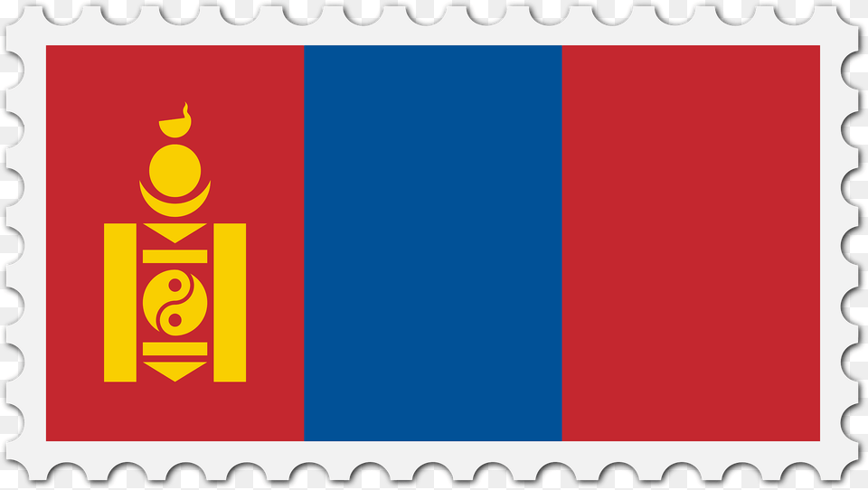 Stamp Mongolia Flag Clipart, Postage Stamp Png