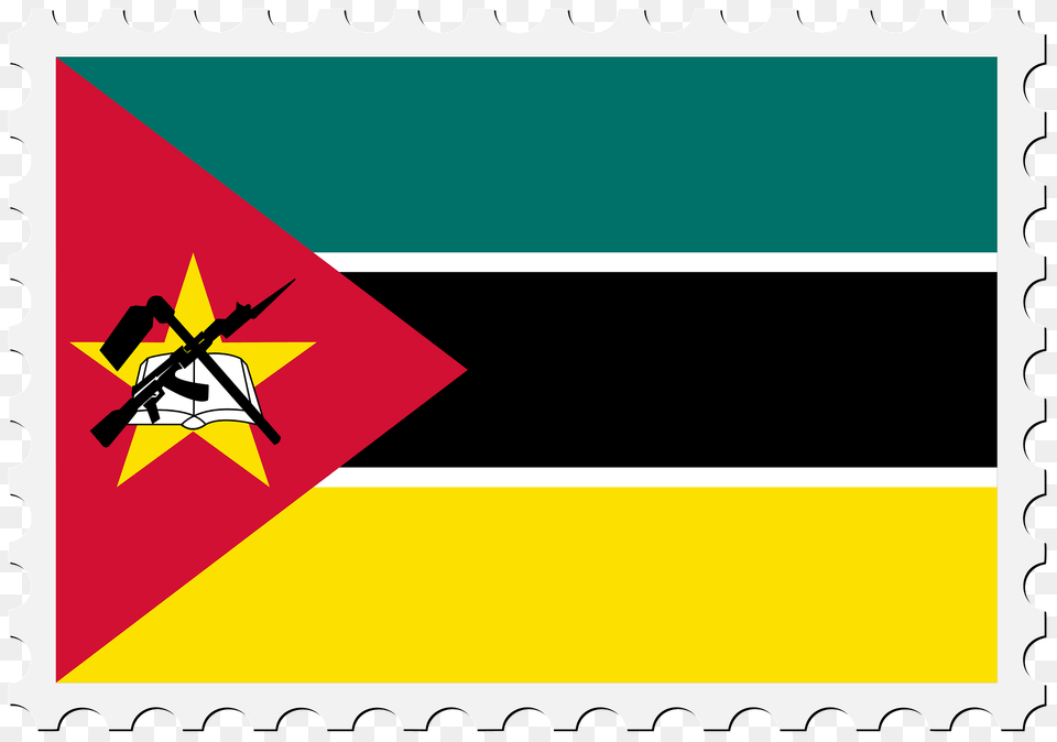 Stamp Mozambique Flag Clipart, Postage Stamp Png