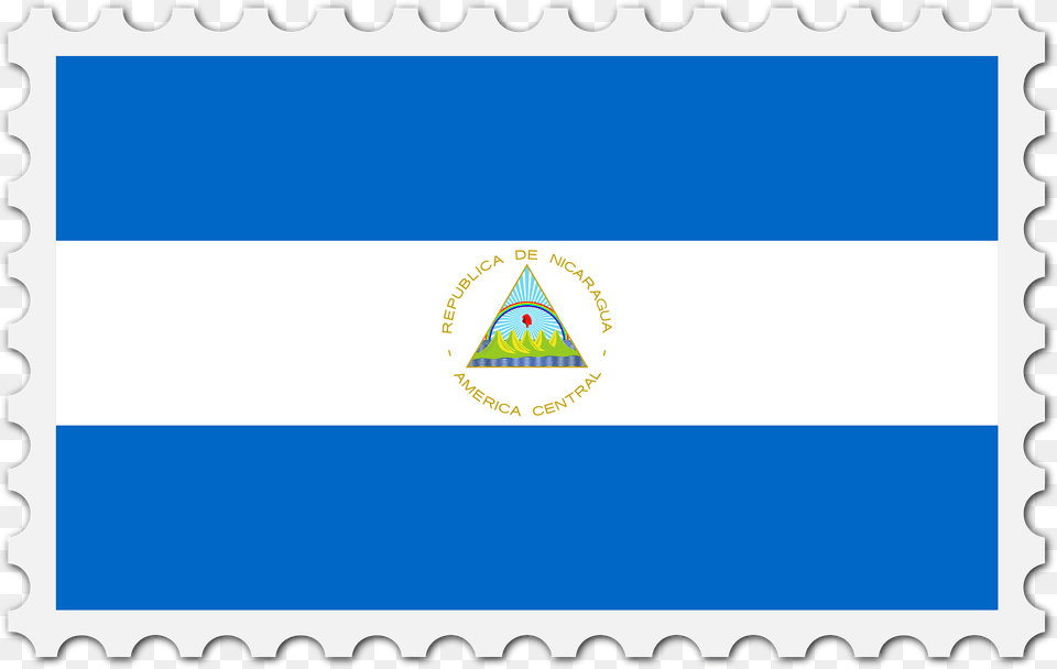 Stamp Nicaragua Flag Clipart, Postage Stamp Free Png