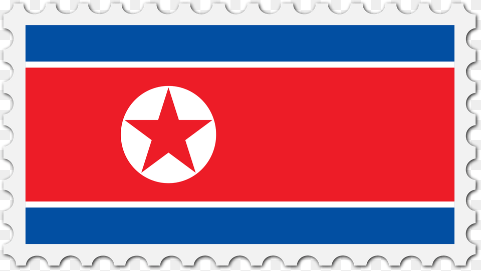 Stamp North Korea Flag Clipart Free Transparent Png