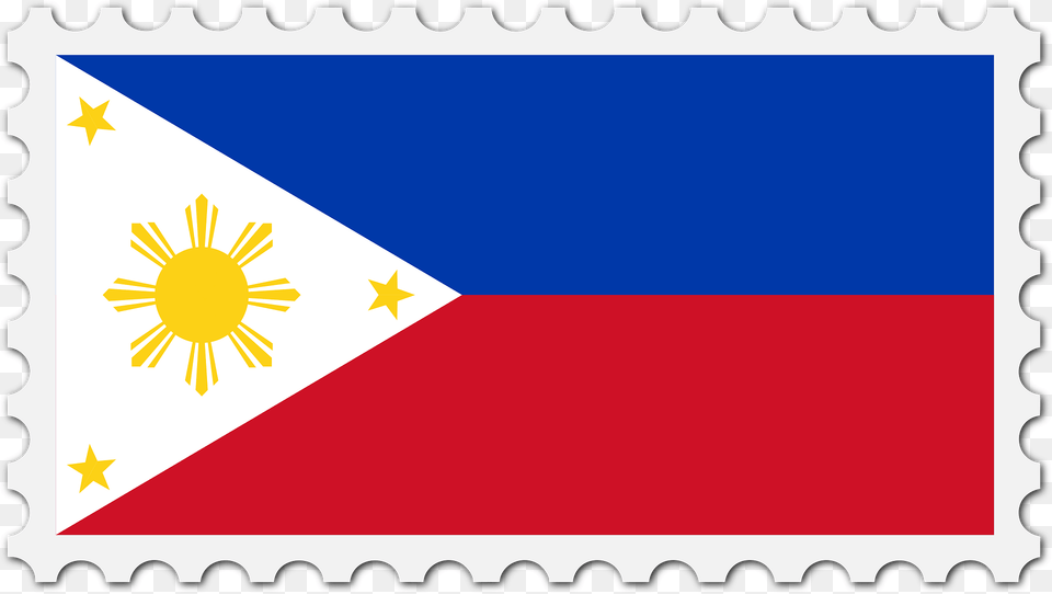 Stamp Philipinnes Flag Clipart, Postage Stamp, Triangle Png