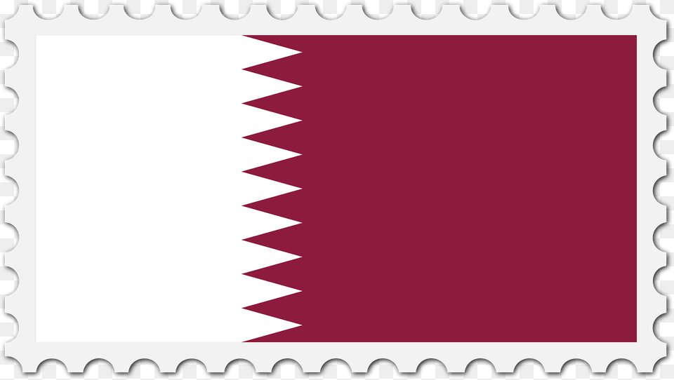 Stamp Qatar Flag Clipart, Postage Stamp, Home Decor Png