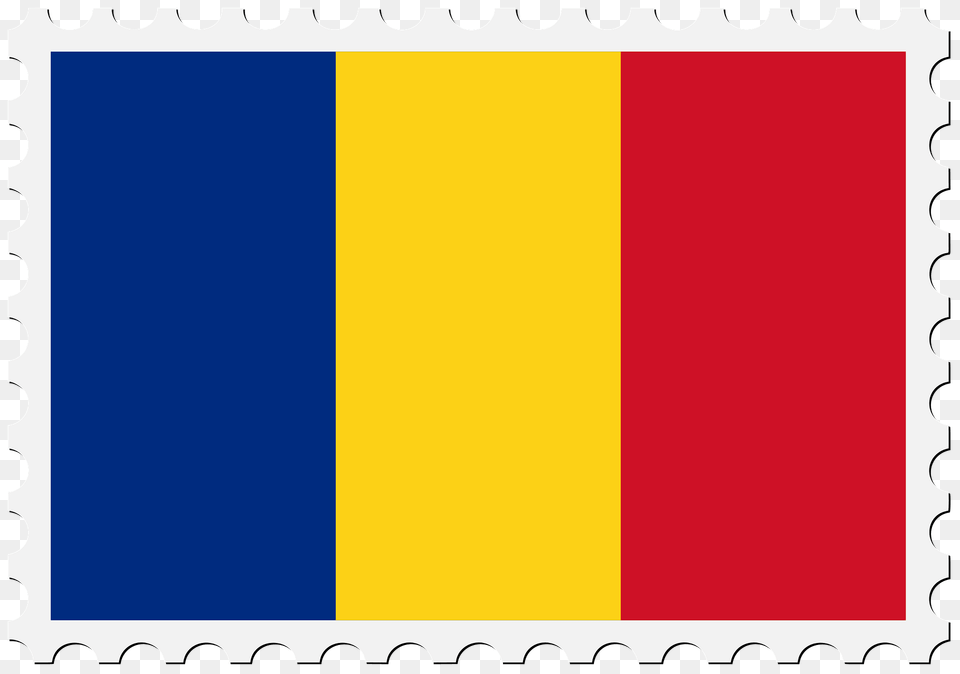 Stamp Romania Flag Clipart, Postage Stamp Png Image