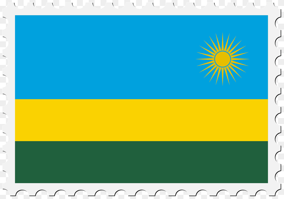 Stamp Rwanda Flag Clipart, Postage Stamp Free Png