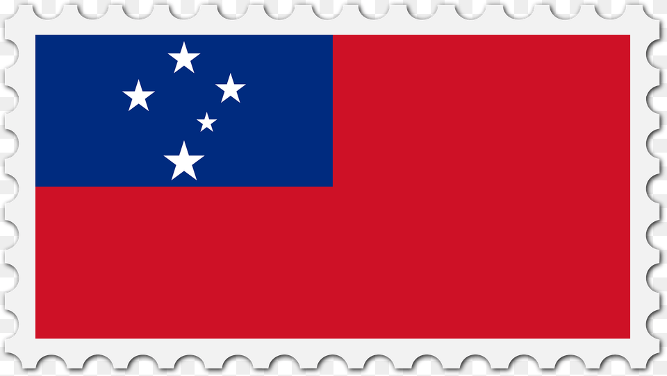 Stamp Samoa Flag Clipart, Postage Stamp Png