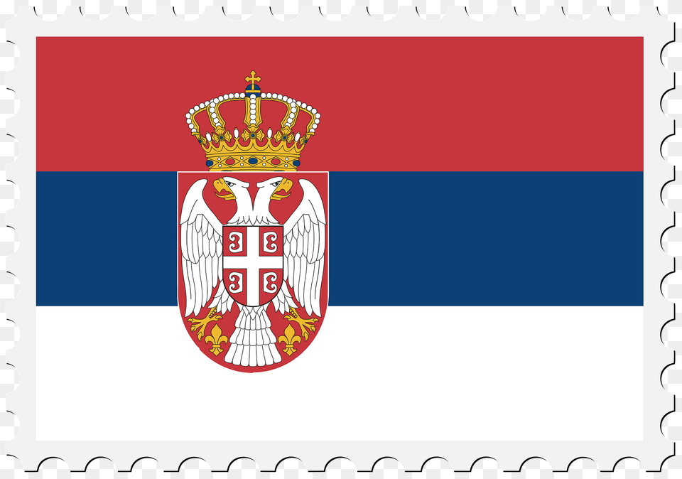 Stamp Serbia Flag Clipart, Animal, Bird Free Png Download