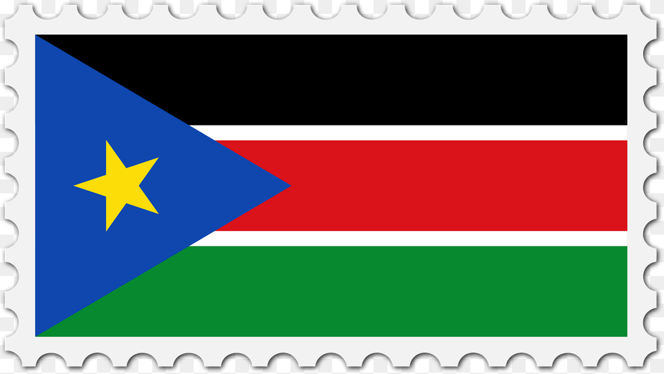 Stamp South Sudan Flag Clipart Png