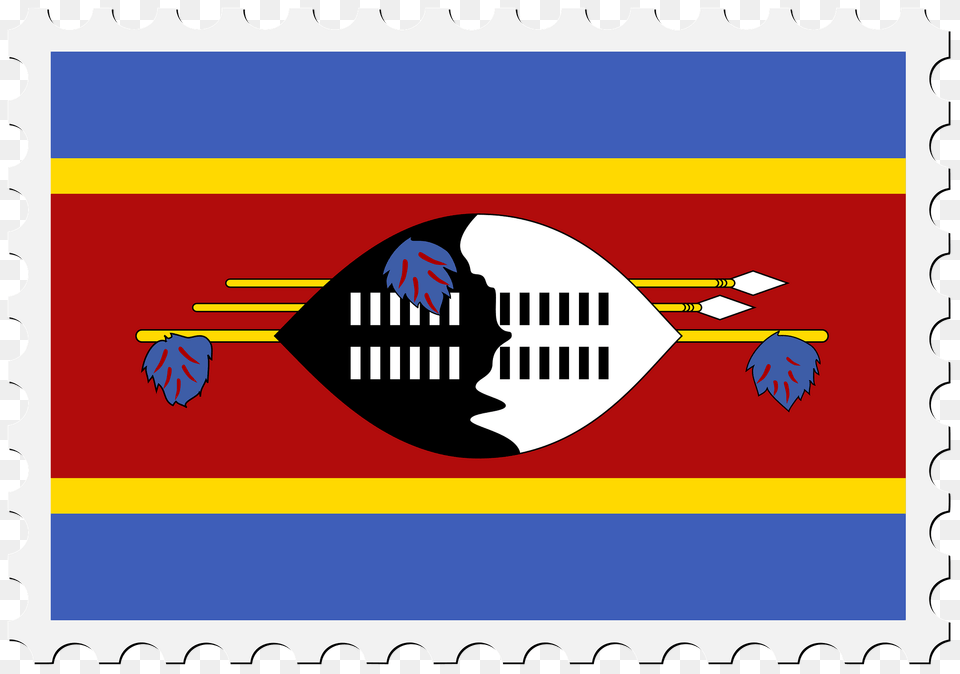 Stamp Swaziland Flag Clipart, Postage Stamp Free Transparent Png