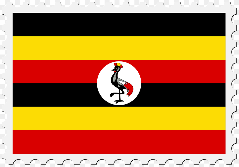 Stamp Uganda Flag Clipart, Animal, Bird, Postage Stamp Png Image