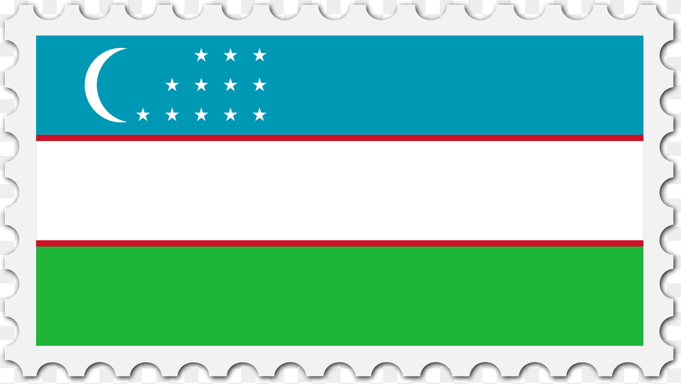 Stamp Uzbekistan Flag Clipart, Postage Stamp Png Image
