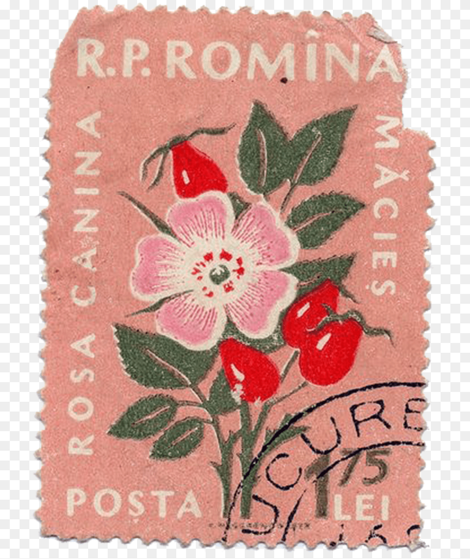 Stamp Vintagestamp Oldstamp Flower Flowers Vintage Floral Postage Stamp, Postage Stamp Png Image