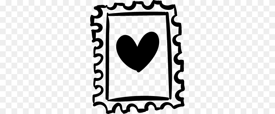 Stamp With Heart Drawing Vectors Logos Icons And Photos, Gray Png