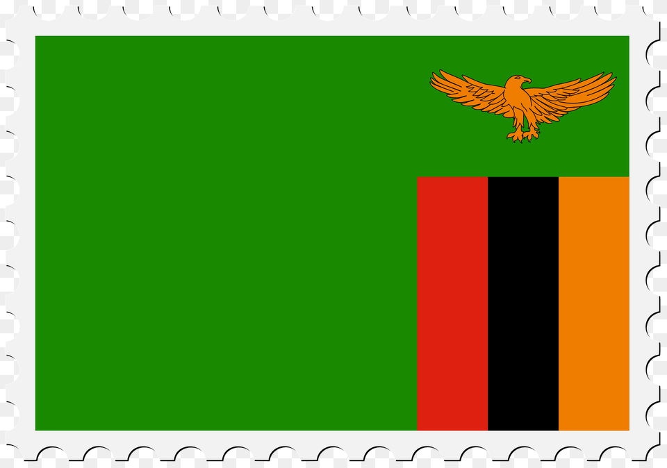 Stamp Zambia Flag Clipart, Animal, Bird, Postage Stamp Free Png