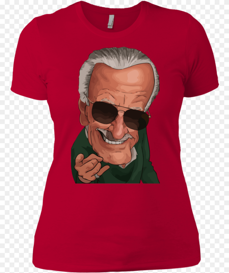 Stan Lee Caricature Shirt Rip Sweatshirt Queen Gucci Shirt, T-shirt, Clothing, Adult, Person Free Png