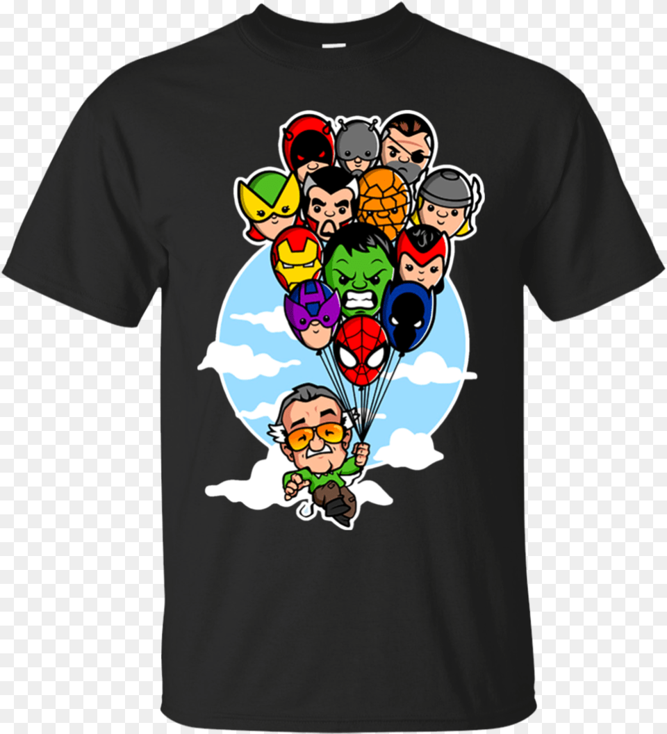 Stan Lee Marvel Comic Spider Man Thor Iron Man Doctor Stan Lee Tshirts, Clothing, T-shirt, Face, Head Png Image