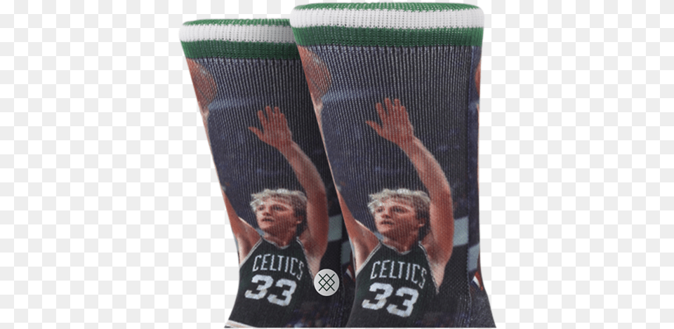 Stance Larry Bird Socks For Volleyball, People, Person, Clothing, Glove Png
