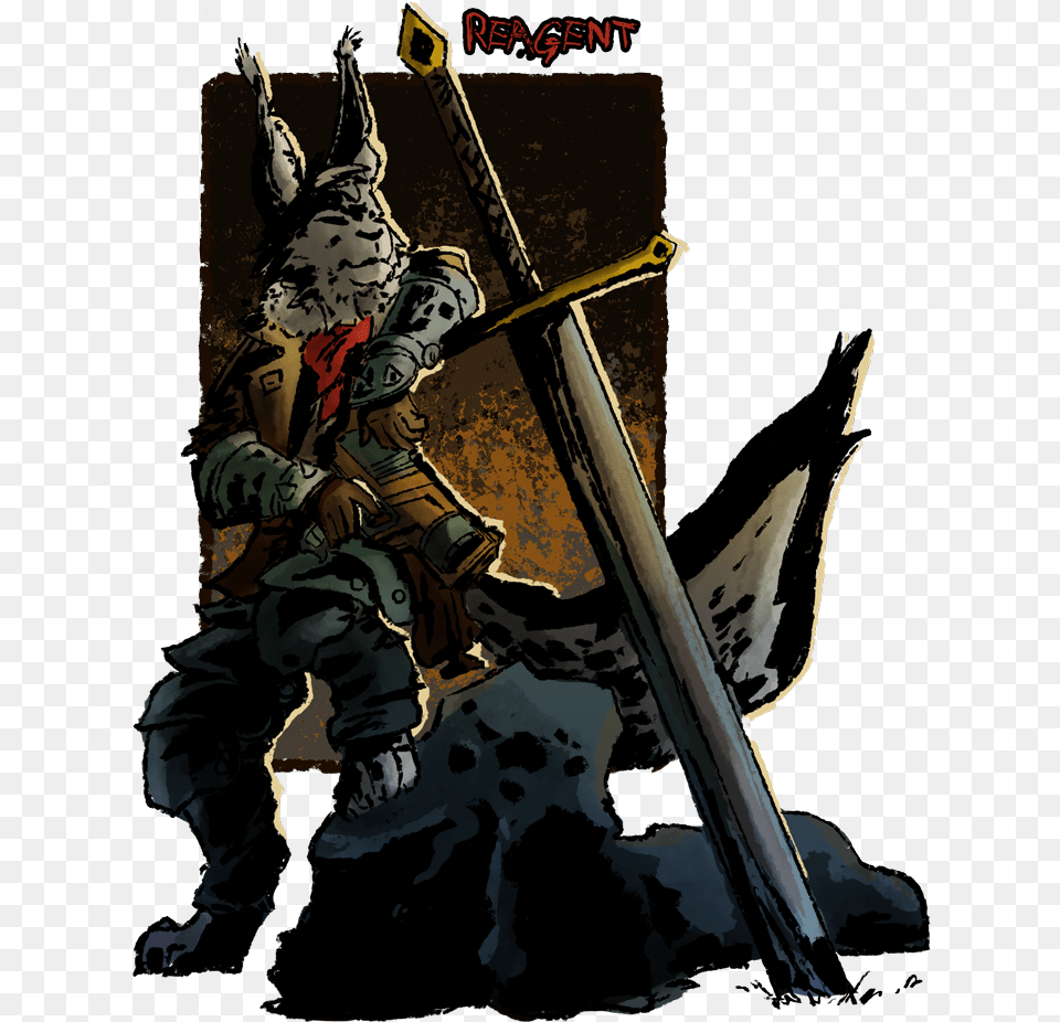 Stand Amp Deliverance Darkest Dungeon Skins Furry, Sword, Weapon, Person, Baby Free Png