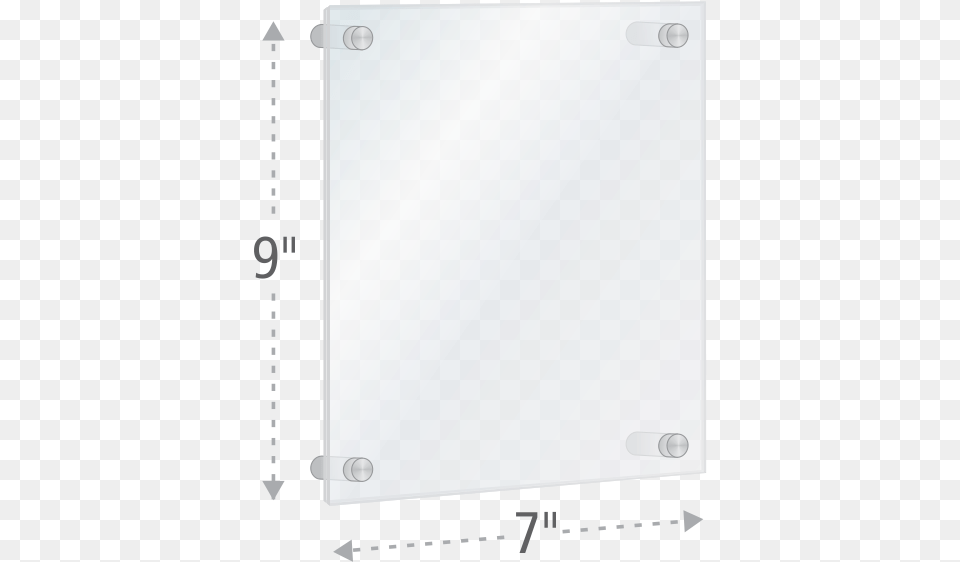 Stand Off Frame Sign Holder, White Board Free Png Download