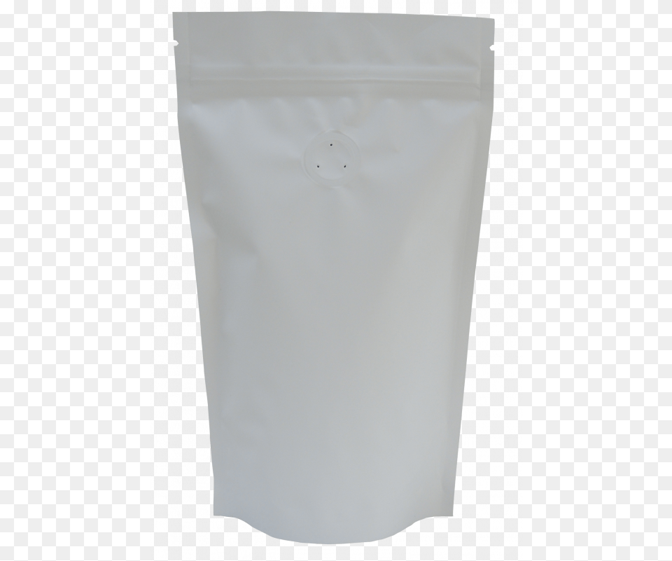 Stand Up Pouch With Zip And Valve Matt White Stand Up Pouch With Zip, Plastic, Bag, White Board Free Transparent Png