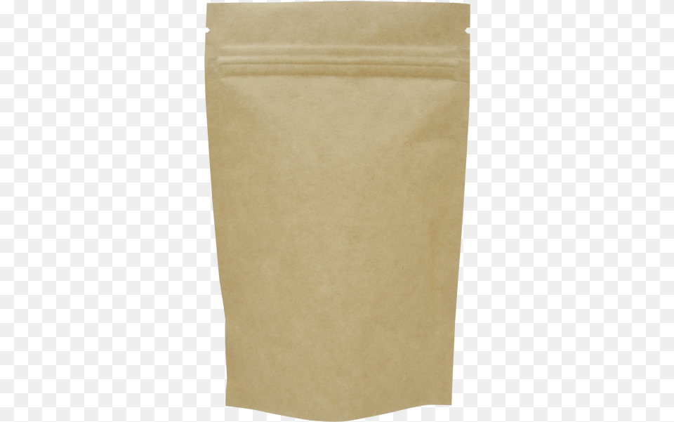 Stand Up Pouch With Zip Natural Kraft, Paper Free Png