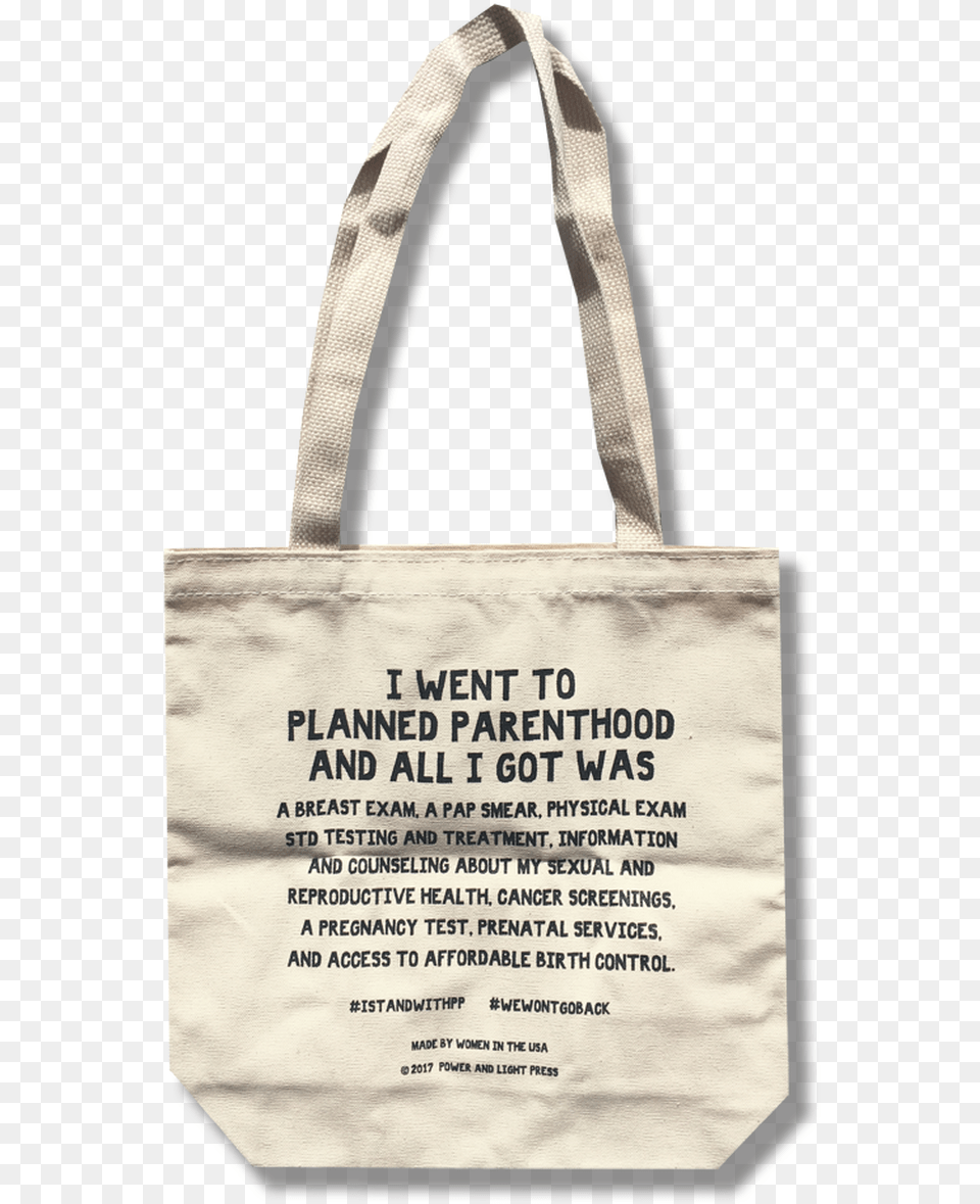 Stand With Planned Parenthood Tote Bag Tote Bag, Accessories, Handbag, Tote Bag, Clothing Free Png Download