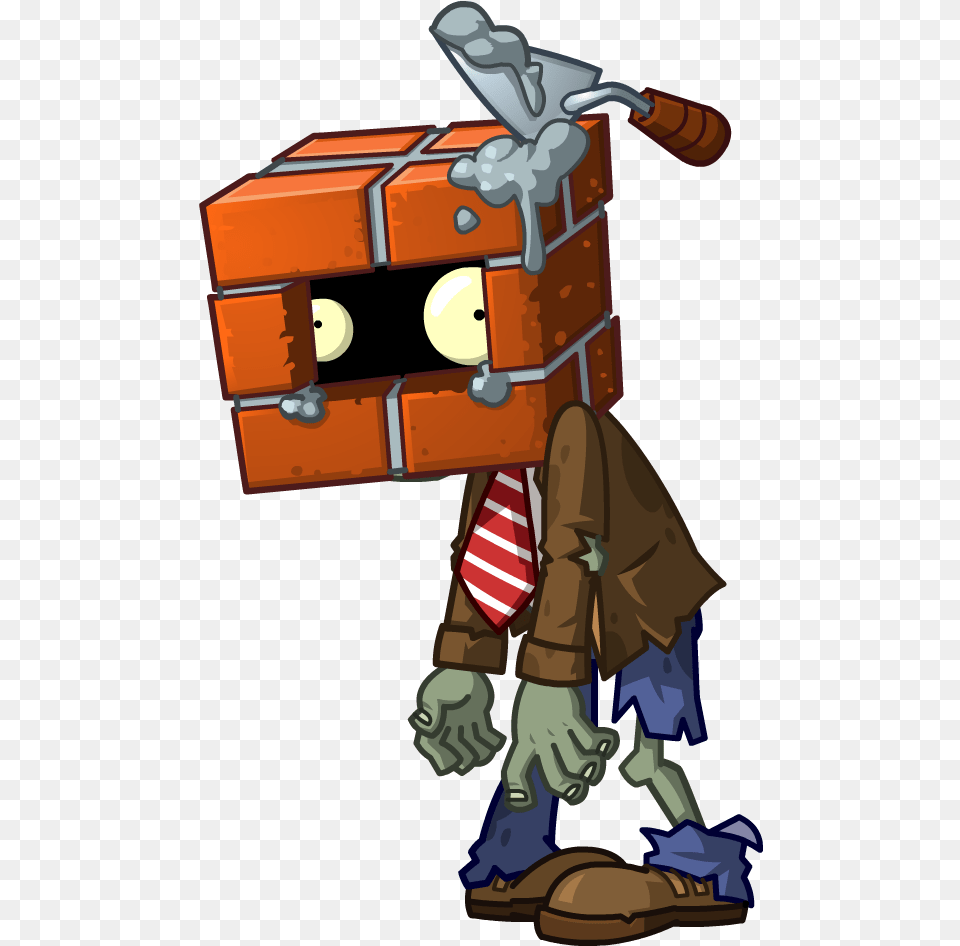 Standard Brickhead Zombies Vs Plantas, Dynamite, Weapon Free Png Download