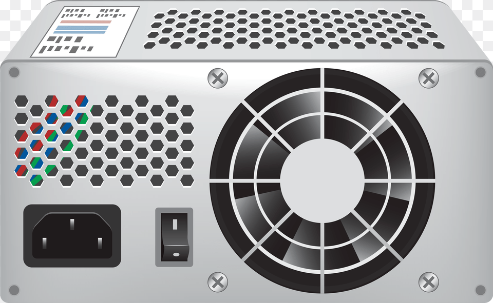 Standard Computer Power Supply Clipart Cartoon Computer Power Supply, Computer Hardware, Electronics, Hardware, Disk Free Png Download