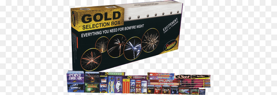 Standard Fireworks Gold Selection Box, Food, Sweets, Blackboard Free Png