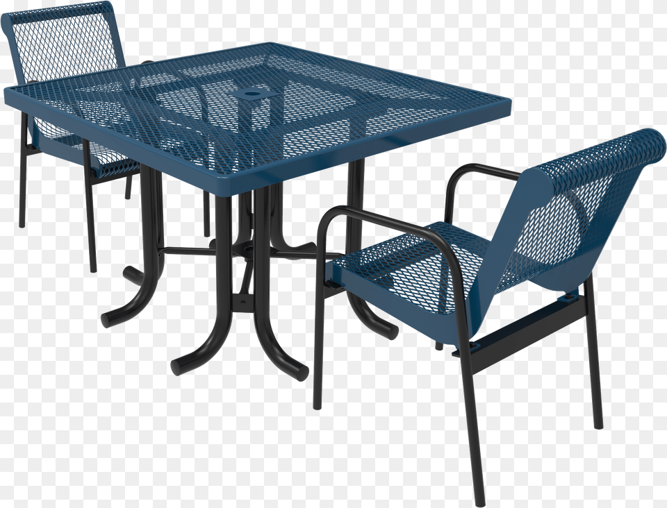 Standard Metal Square Patio Table Square Expanded Metal Table, Architecture, Room, Indoors, Furniture Png Image