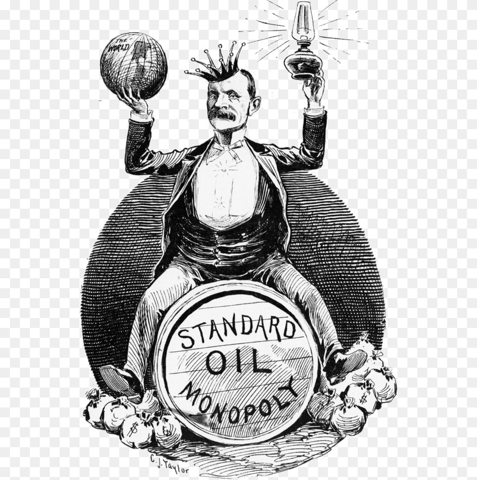 Standard Oil Snake Rockefeller Oil Monopoly, Adult, Person, Man, Male Free Png Download