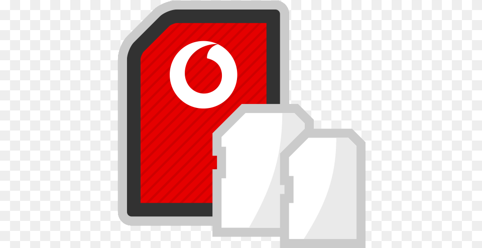 Standard Or Mini Sim Card Sim Card Vodafone, Sign, Symbol, First Aid Png Image