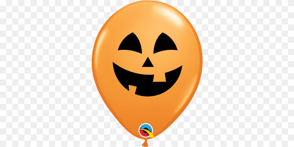 Standard Orange Balloons Halloween, Balloon, Face, Head, Person Free Png