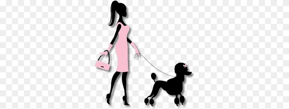 Standard Poodle Standard Poodle, Bag, Woman, Adult, Person Png Image