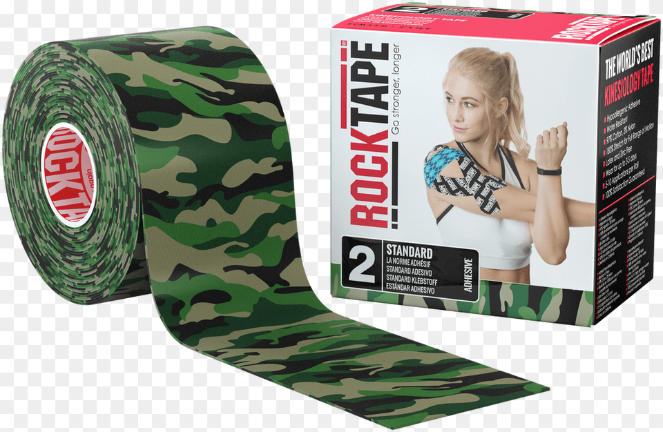 Standard Regular Camo Green Rock Tape, Adult, Female, Person, Woman Free Png