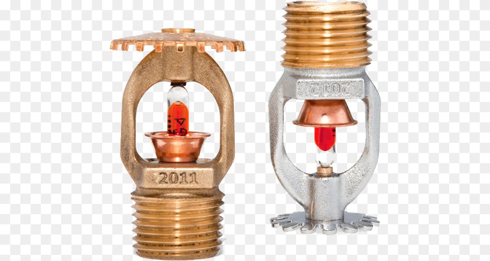 Standard Spray Sprinkler Upright And Pendent Sprinkler, Water, Machine, Light, Bronze Free Png