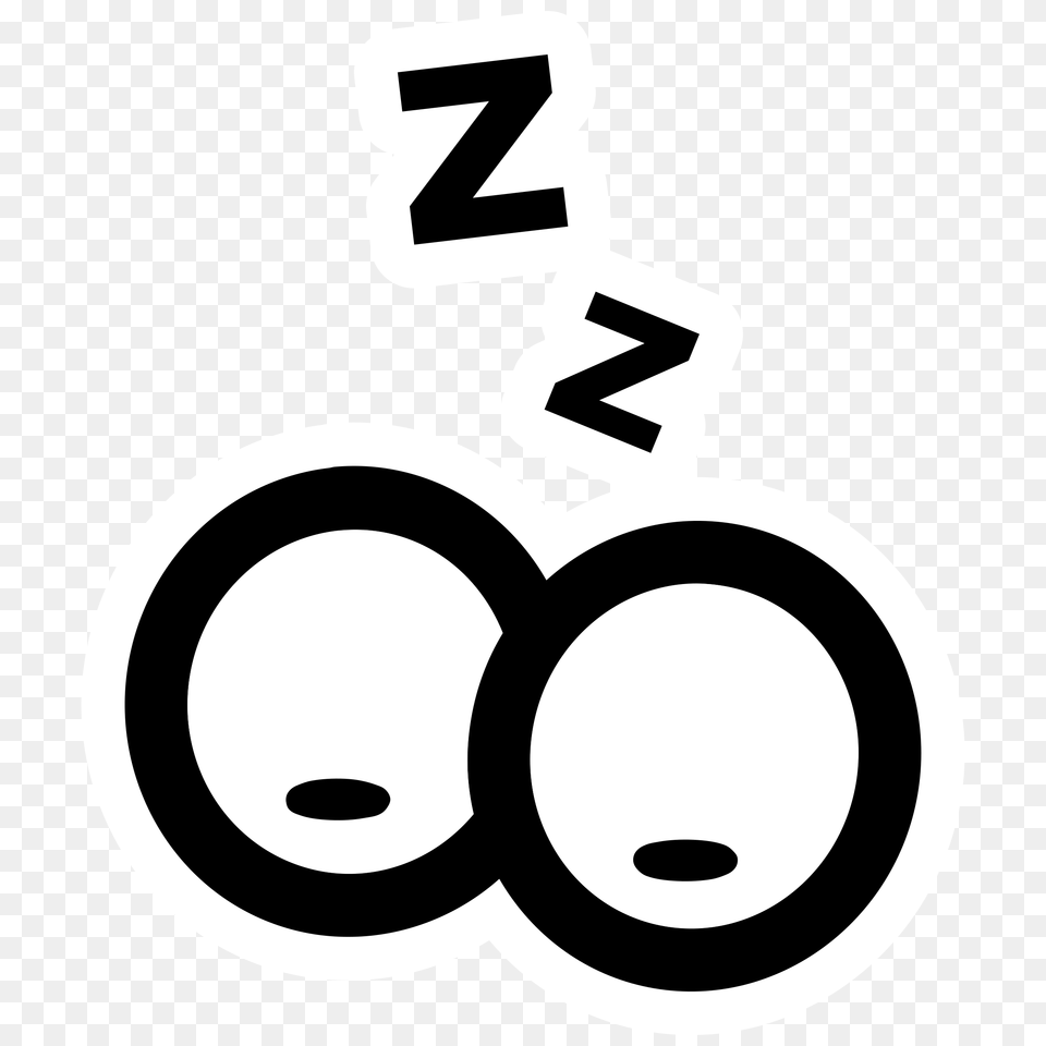 Standby Sleep Eyes Icons, Stencil, Accessories, Earring, Jewelry Free Transparent Png